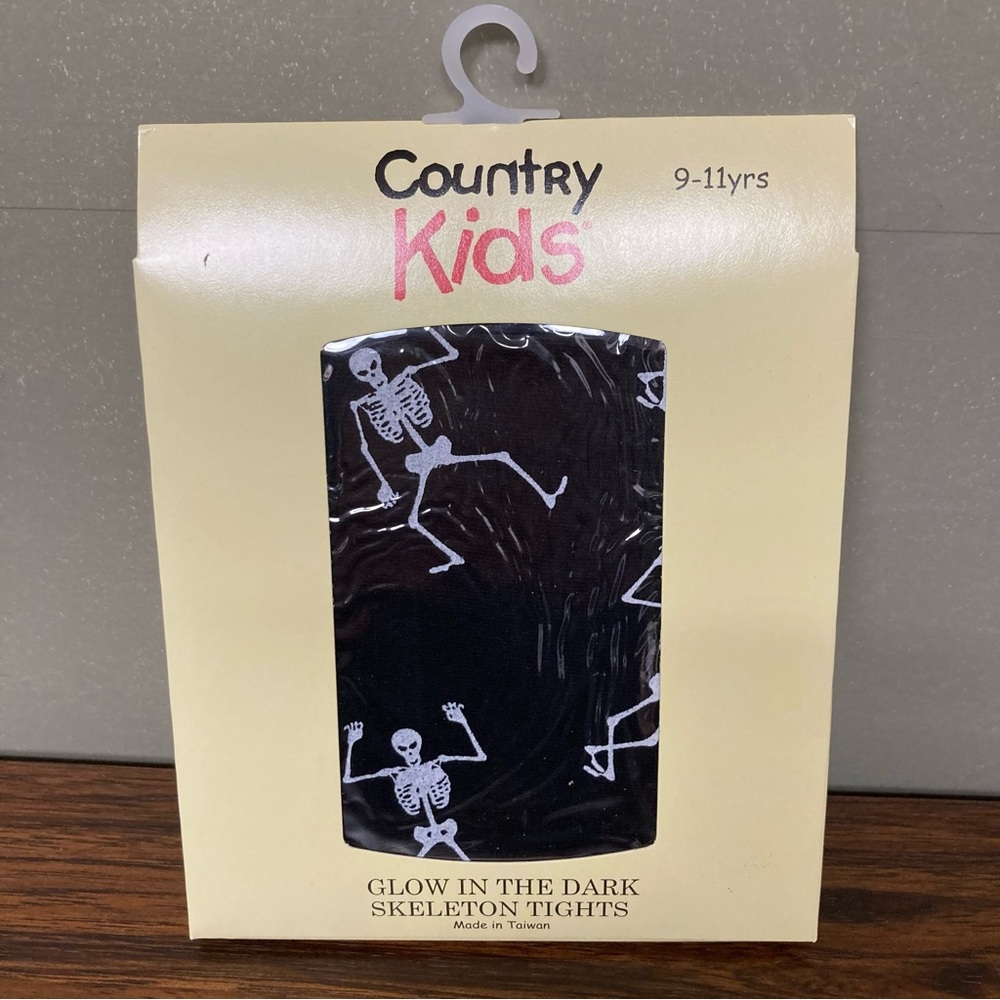 5/$15 NWT Country Kids Glow in the Dark Skeleton Tights 9-11 Years (BUNDLE ONLY)